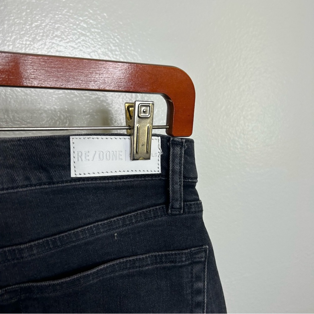 Re/Done Women's Straight Leg Jeans in Black - Picture 7 of 15